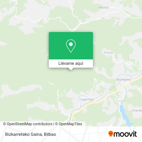 Mapa Bizkarretako Gaina