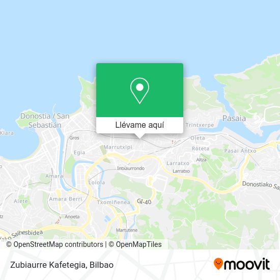 Mapa Zubiaurre Kafetegia