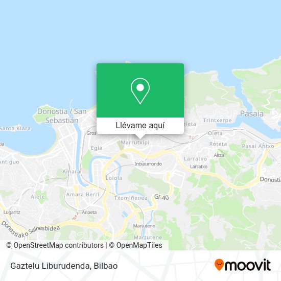 Mapa Gaztelu Liburudenda
