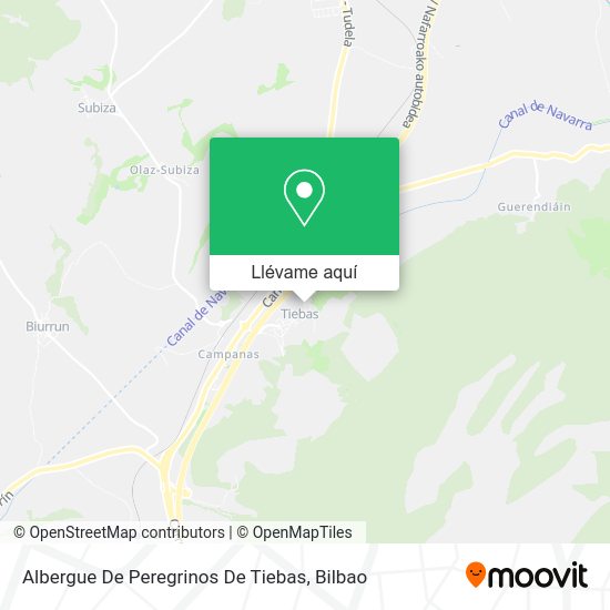 Mapa Albergue De Peregrinos De Tiebas