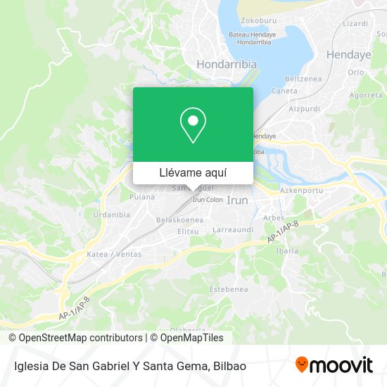 Mapa Iglesia De San Gabriel Y Santa Gema