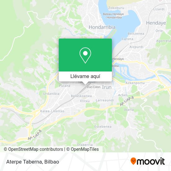 Mapa Aterpe Taberna