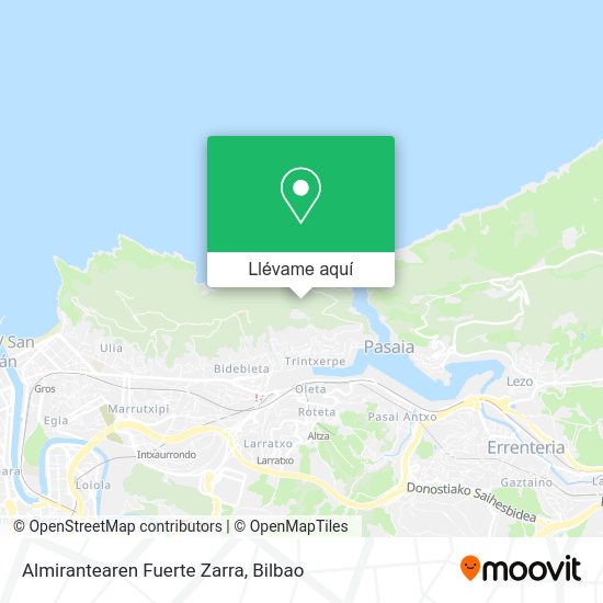 Mapa Almirantearen Fuerte Zarra