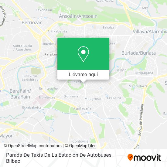 Mapa Parada De Taxis De La Estación De Autobuses