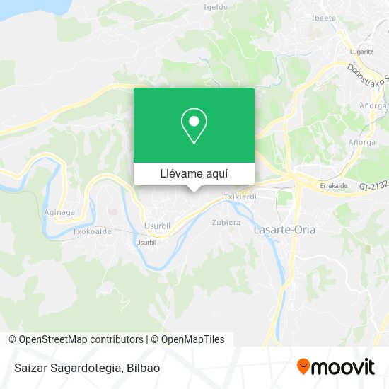 Mapa Saizar Sagardotegia