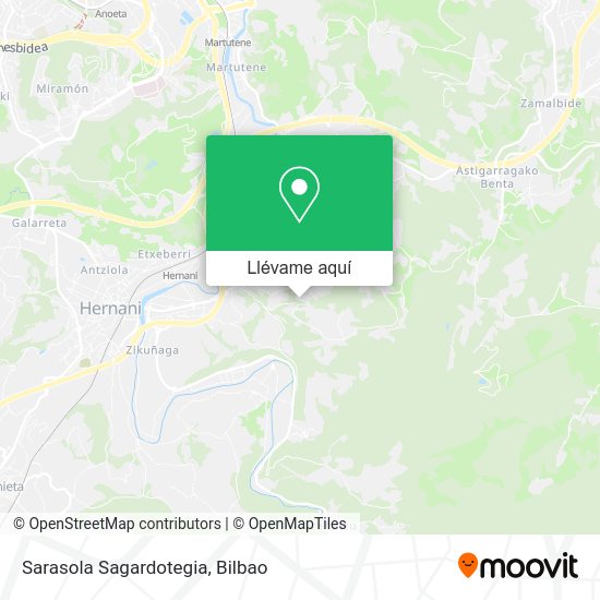 Mapa Sarasola Sagardotegia