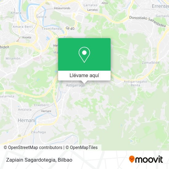 Mapa Zapiain Sagardotegia