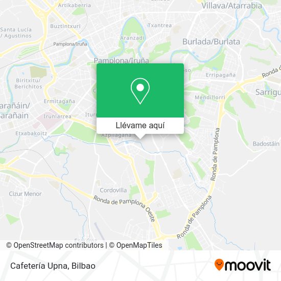 Mapa Cafetería Upna