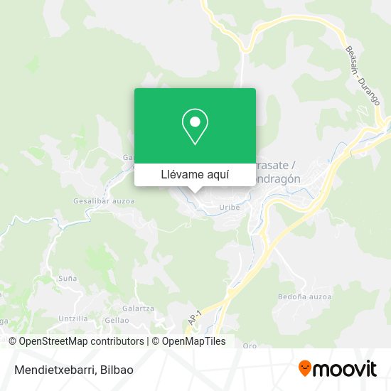 Mapa Mendietxebarri