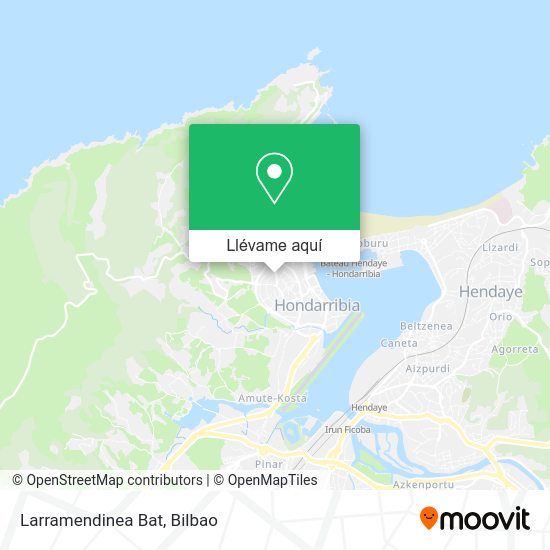 Mapa Larramendinea Bat