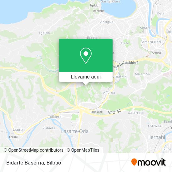 Mapa Bidarte Baserria