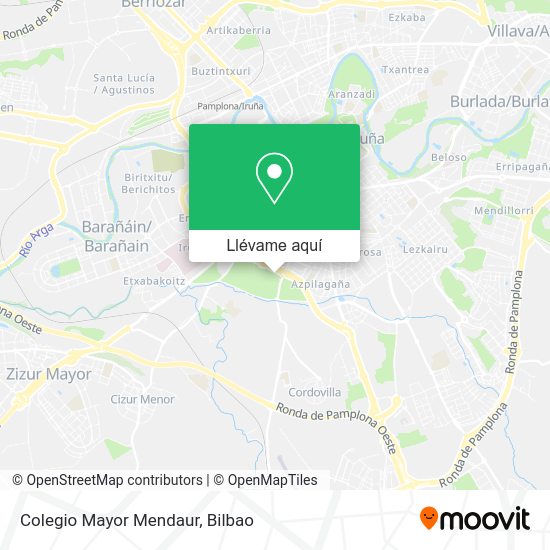 Mapa Colegio Mayor Mendaur