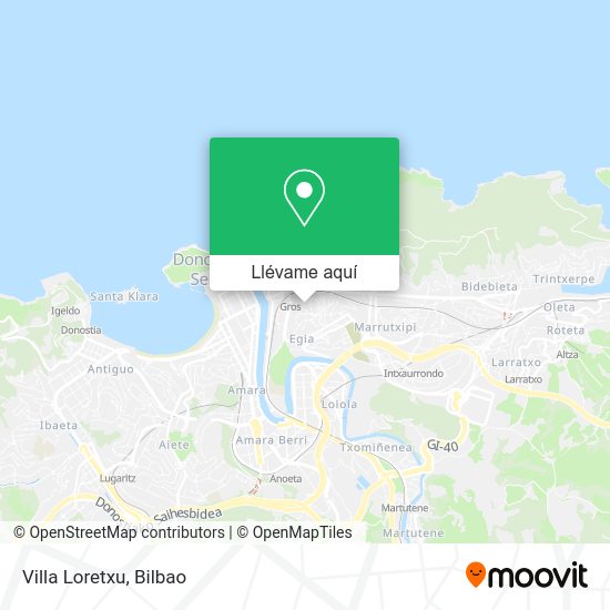 Mapa Villa Loretxu
