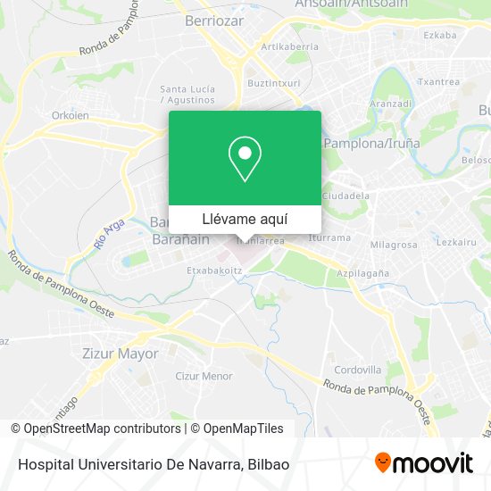 Mapa Hospital Universitario De Navarra