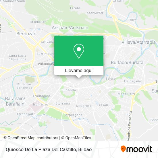 Mapa Quiosco De La Plaza Del Castillo