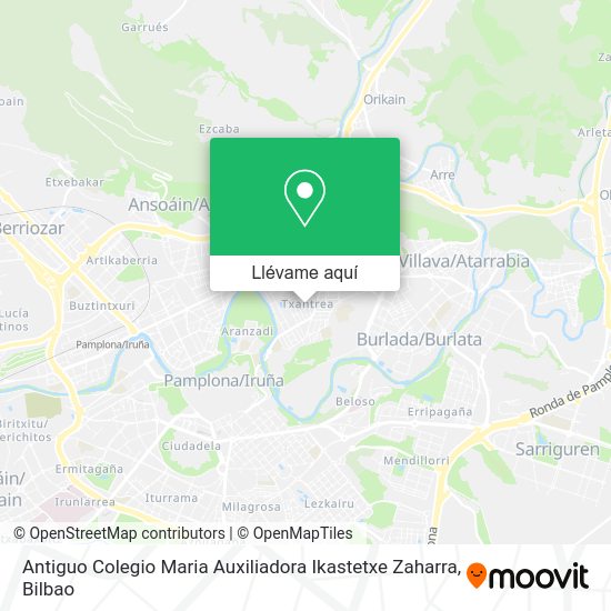 Mapa Antiguo Colegio Maria Auxiliadora Ikastetxe Zaharra