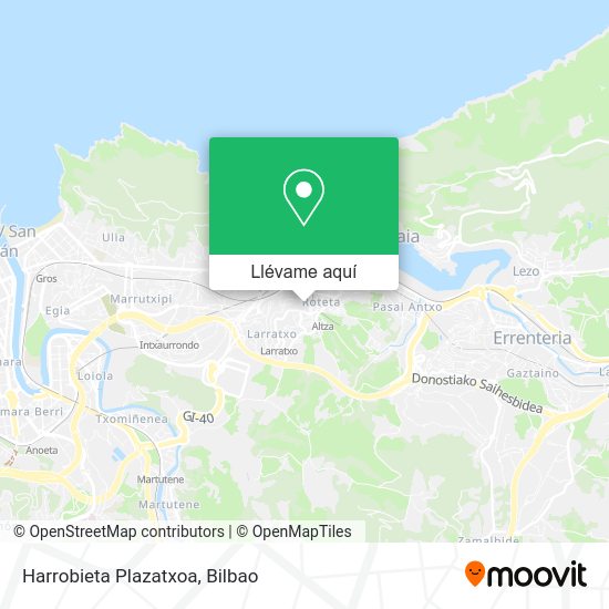 Mapa Harrobieta Plazatxoa