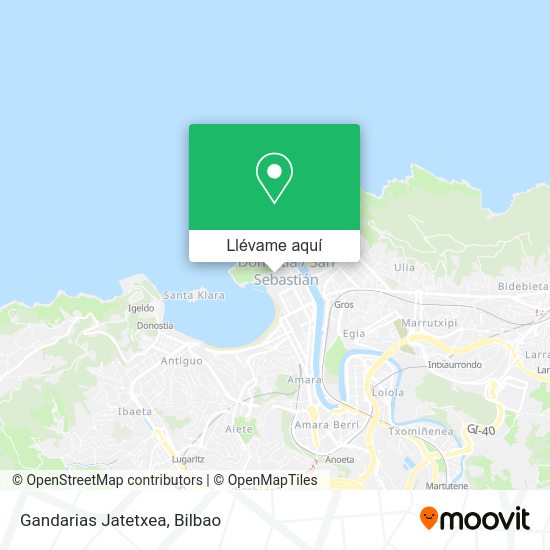 Mapa Gandarias Jatetxea