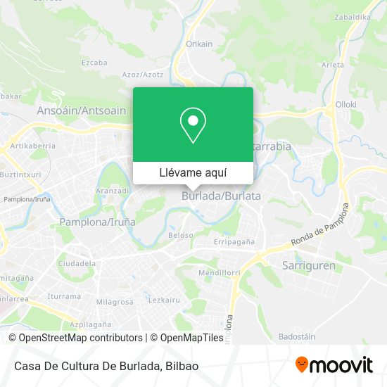 Mapa Casa De Cultura De Burlada