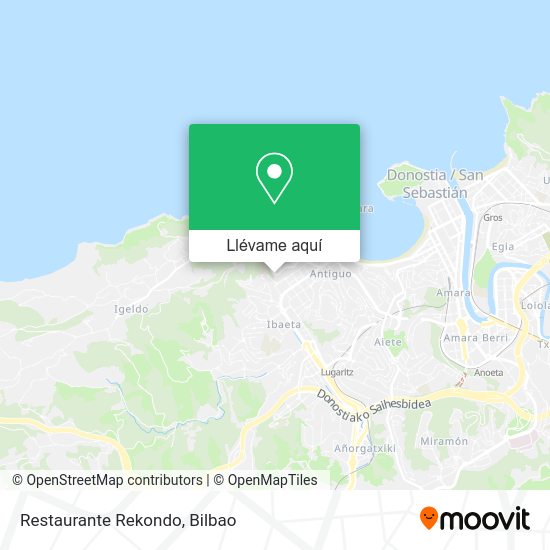 Mapa Restaurante Rekondo