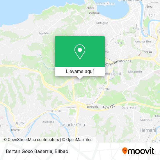 Mapa Bertan Goxo Baserria