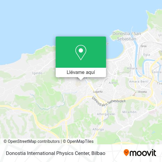 Mapa Donostia International Physics Center