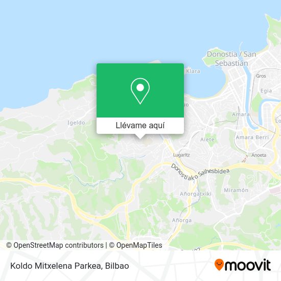 Mapa Koldo Mitxelena Parkea
