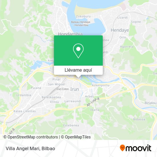 Mapa Villa Angel Mari