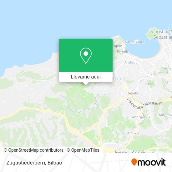 Mapa Zugastiederberri