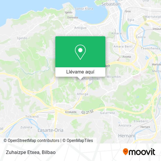 Mapa Zuhaizpe Etxea