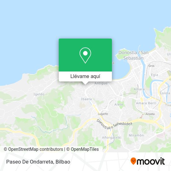Mapa Paseo De Ondarreta
