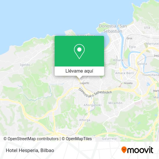 Mapa Hotel Hesperia