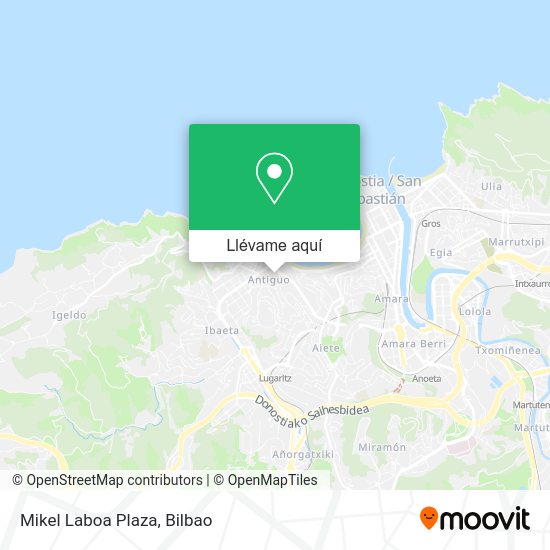 Mapa Mikel Laboa Plaza