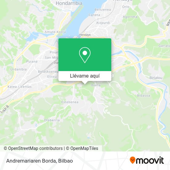 Mapa Andremariaren Borda