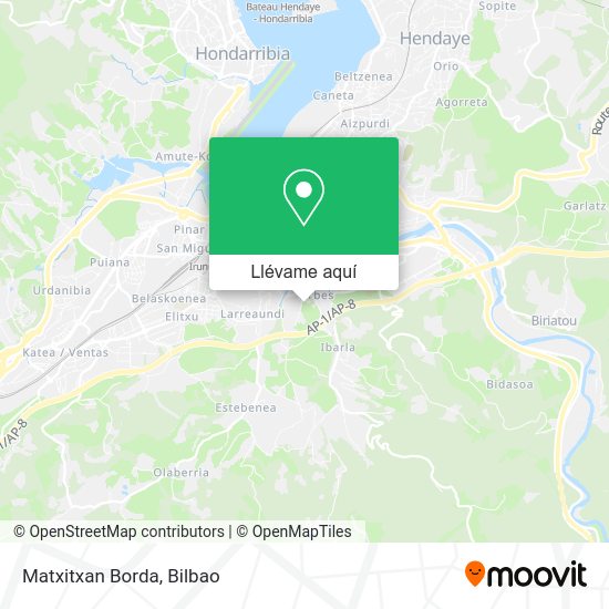 Mapa Matxitxan Borda