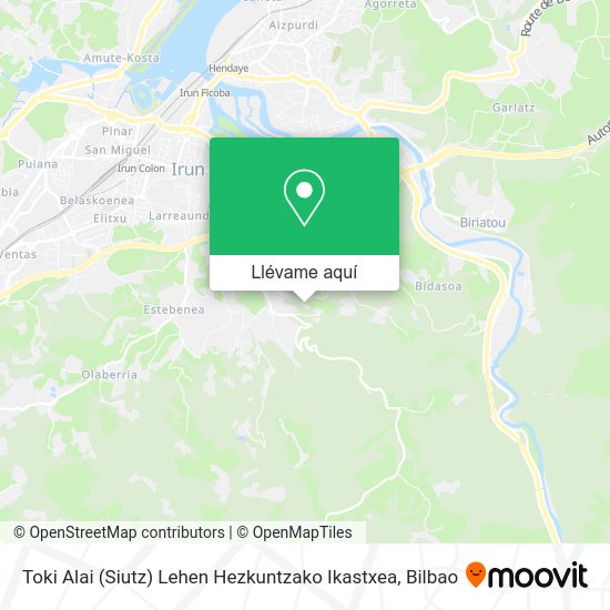Mapa Toki Alai (Siutz) Lehen Hezkuntzako Ikastxea