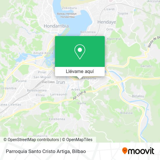 Mapa Parroquia Santo Cristo Artiga