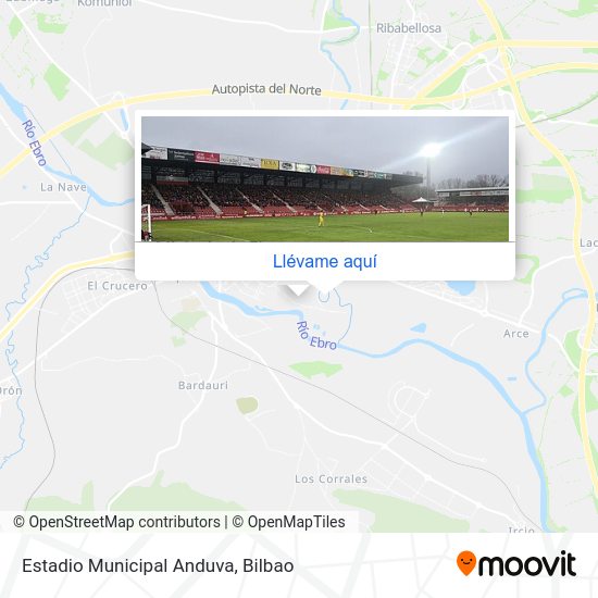 Mapa Estadio Municipal Anduva