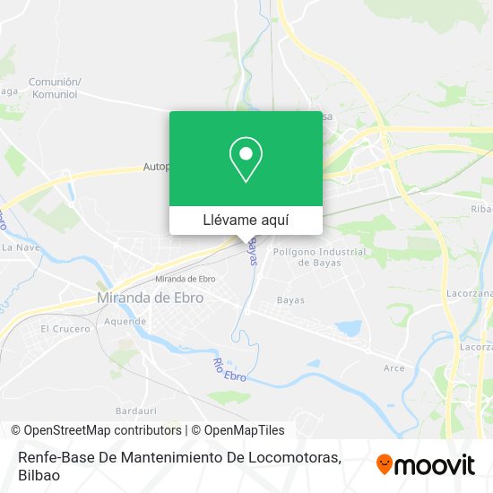 Mapa Renfe-Base De Mantenimiento De Locomotoras