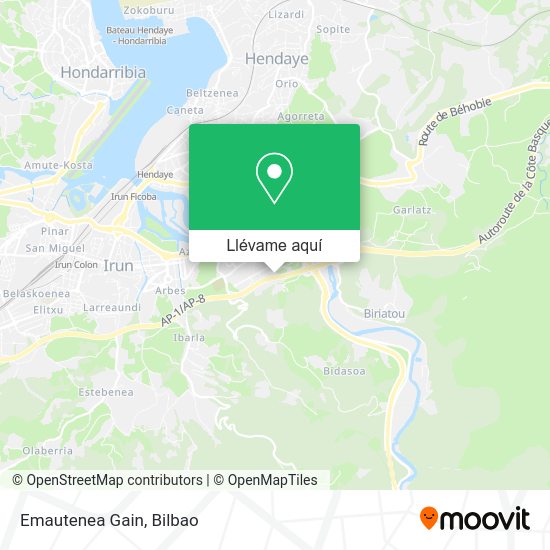 Mapa Emautenea Gain