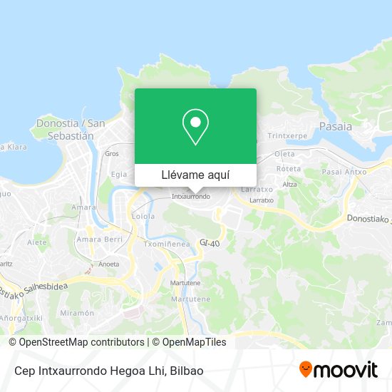 Mapa Cep Intxaurrondo Hegoa Lhi