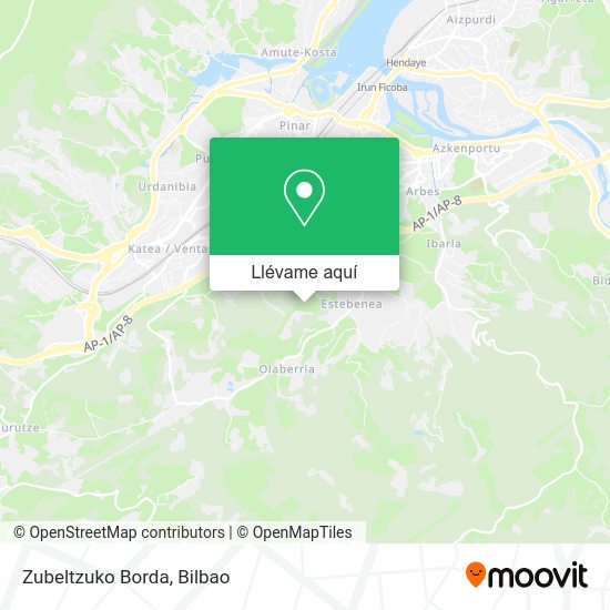 Mapa Zubeltzuko Borda