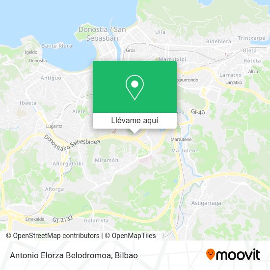 Mapa Antonio Elorza Belodromoa