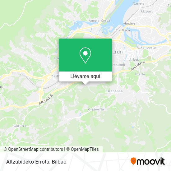 Mapa Altzubideko Errota