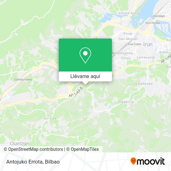 Mapa Antojuko Errota