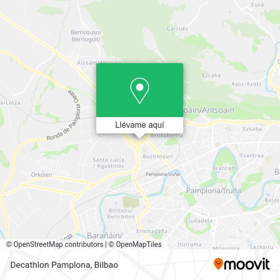 Mapa Decathlon Pamplona