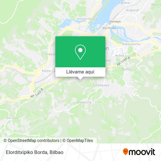 Mapa Elorditxipiko Borda