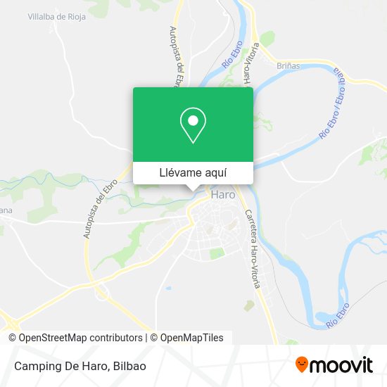 Mapa Camping De Haro