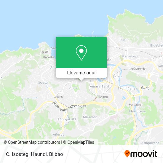 Mapa C. Isostegi Haundi
