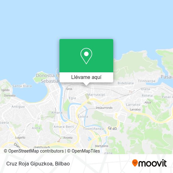 Mapa Cruz Roja Gipuzkoa